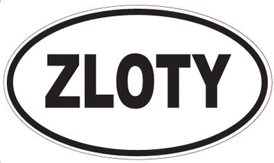 ZLOTY - Oval Sticker