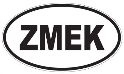 ZMEK - Oval Sticker