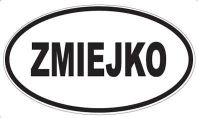 ZMIEJKO - Oval Sticker