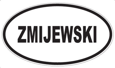 ZMIJEWSKI - Oval Sticker