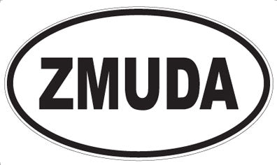 ZMUDA - Oval Sticker