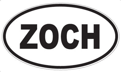 ZOCH - Oval Sticker