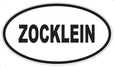 ZOCKLEIN - Oval Sticker