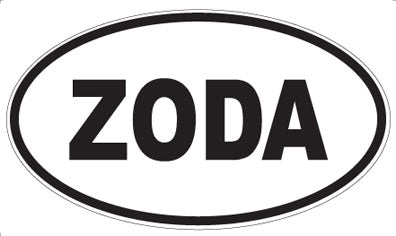 ZODA - Oval Sticker