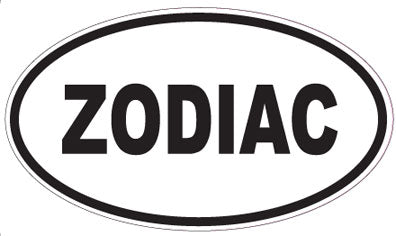 ZODIAC - Oval Sticker