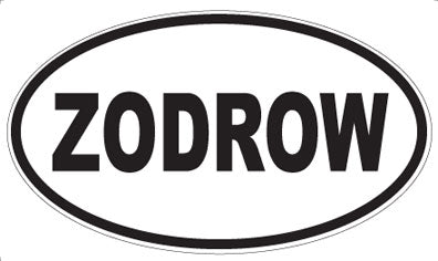 ZODROW - Oval Magnet