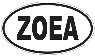 ZOEA - Oval Sticker
