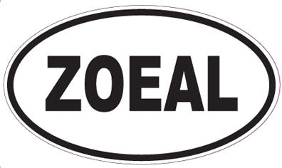 ZOEAL - Oval Sticker