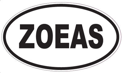 ZOEAS - Oval Sticker