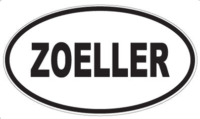 ZOELLER - Oval Sticker
