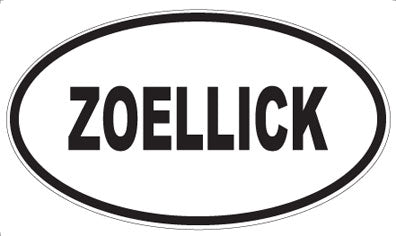 ZOELLICK - Oval Sticker