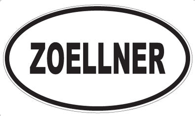 ZOELLNER - Oval Sticker
