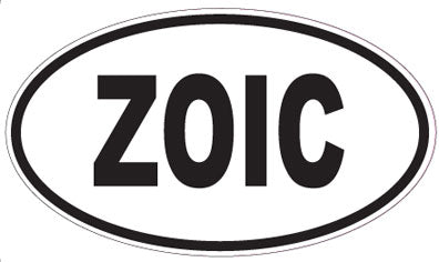 ZOIC - Oval Sticker