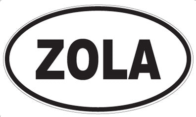ZOLA - Oval Sticker
