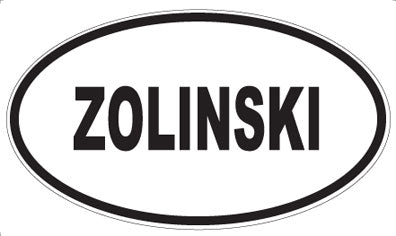 ZOLINSKI - Oval Magnet