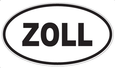 ZOLL - Oval Sticker