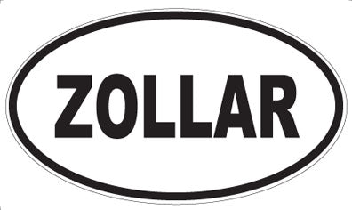 ZOLLAR - Oval Magnet