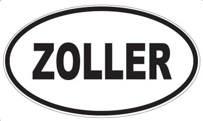 ZOLLER - Oval Sticker