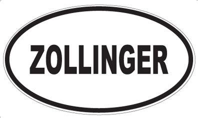 ZOLLINGER - Oval Sticker