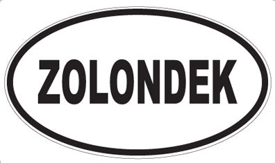 ZOLONDEK - Oval Sticker