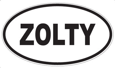 ZOLTY - Oval Sticker