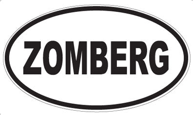 ZOMBERG - Oval Magnet