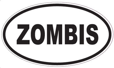 ZOMBIS - Oval Sticker