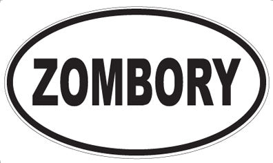 ZOMBORY - Oval Magnet