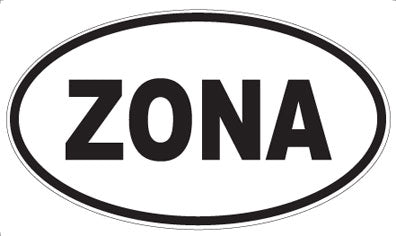 ZONA - Oval Sticker