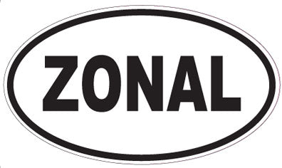 ZONAL - Oval Sticker