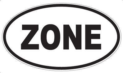 ZONE - Oval Magnet