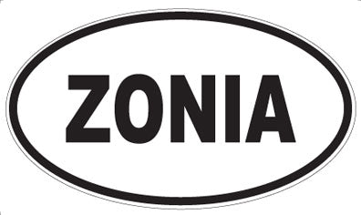ZONIA - Oval Sticker