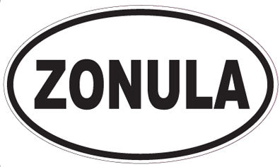 ZONULA - Oval Sticker