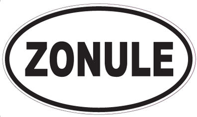 ZONULE - Oval Sticker