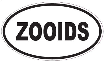 ZOOIDS - Oval Sticker