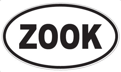 ZOOK - Oval Sticker