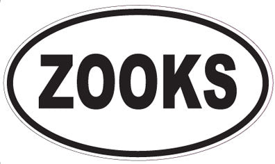 ZOOKS - Oval Sticker