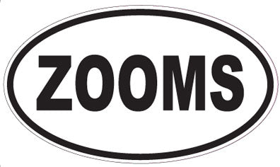 ZOOMS - Oval Sticker