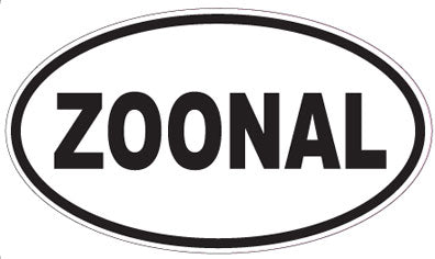 ZOONAL - Oval Sticker
