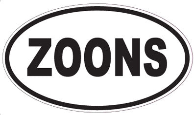 ZOONS - Oval Sticker