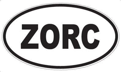 ZORC - Oval Sticker