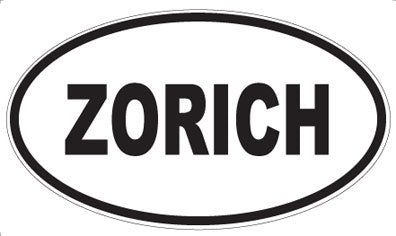 ZORICH - Oval Sticker