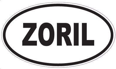 ZORIL - Oval Sticker