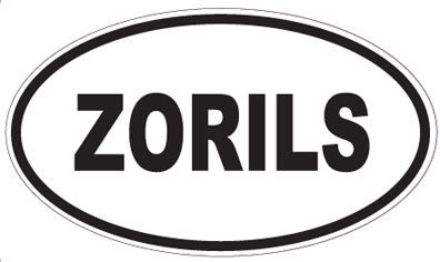 ZORILS - Oval Sticker