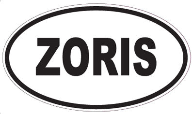 ZORIS - Oval Sticker