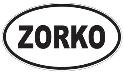 ZORKO - Oval Sticker
