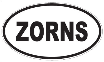 ZORNS - Oval Sticker
