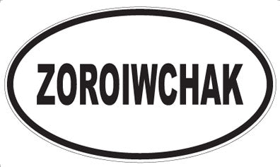 ZOROIWCHAK - Oval Sticker