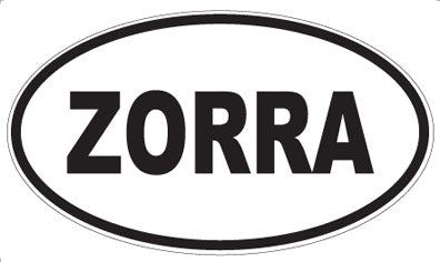 ZORRA - Oval Magnet