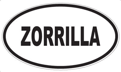 ZORRILLA - Oval Magnet